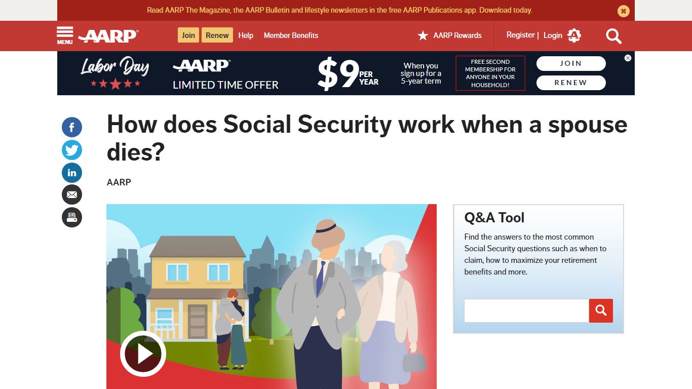 Social Security When A Spouse Dies - A Guide To Survivor Benefits - AARP